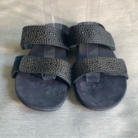 VIONIC Sz 8 Rest Samoa Studded Velcro Closure Adjustable Orthotic Insole Sandals - Picture 2 of 13